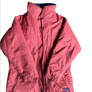 Patagonia Vintage Insulated Coat Parka Womens Sz Med Detachable Hood